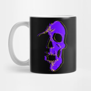 Neon Purple Skull Mug